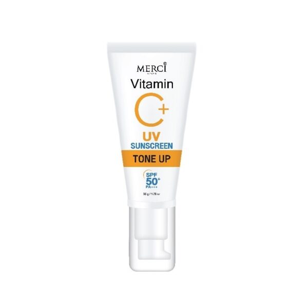 Merci Vitamin C+ UV Sun Screen Tone Up SPF50+ PA+++ 35 G. ครีมกันแดด Оригинал