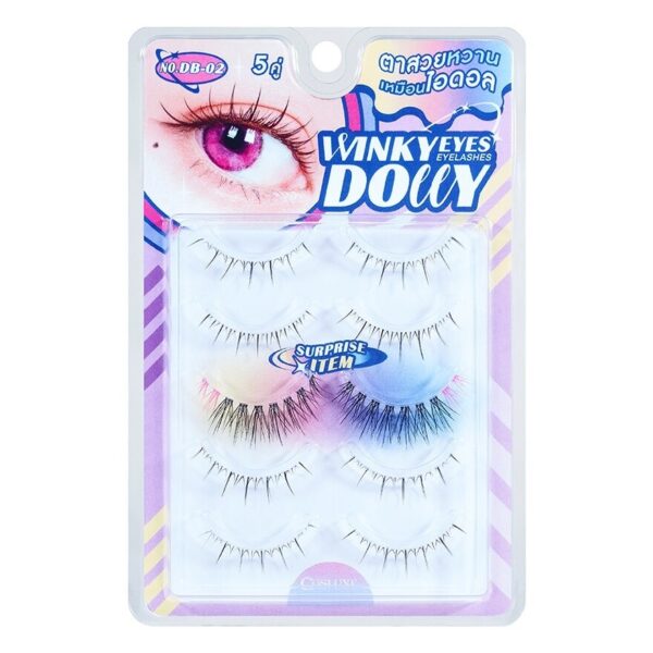 Cosluxe Winky Eyes Dolly Eyelashes 5Pairs No. DB-02 Оригинал