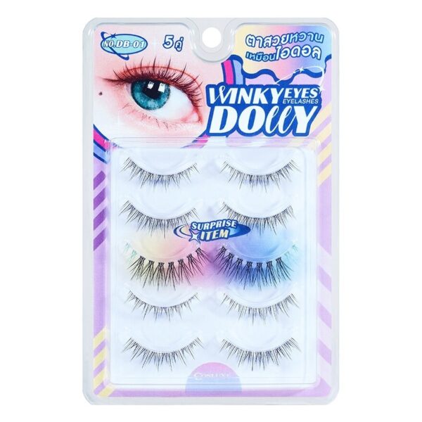 Cosluxe Winky Eyes Dolly Eyelashes 5Pairs No. DB-01 Оригинал