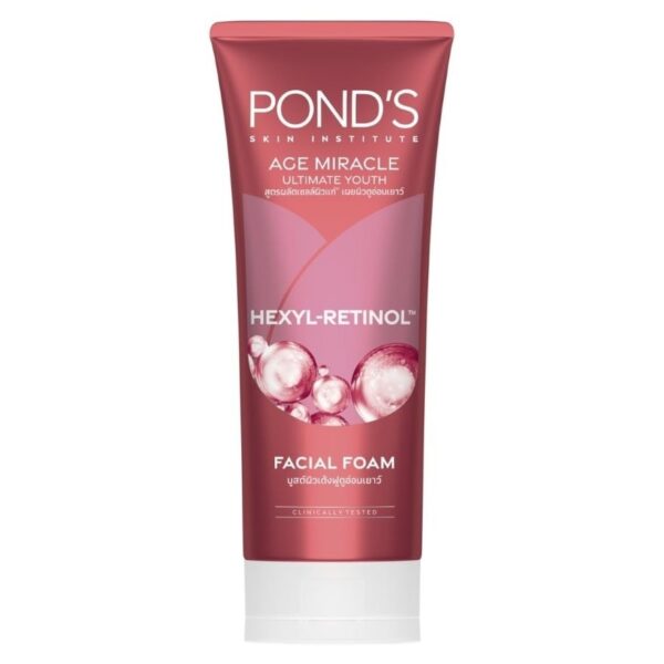 Pond'S Age Miracle Ultimate Youth Hexyl-Retinol Facial Foam 90 G. Оригинал
