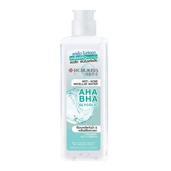 Rojukiss AHA + BHA Glycolic Anti-Acne Micellar Water 200 Ml. Оригинал