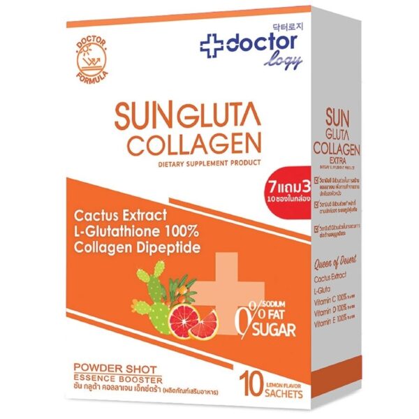 Doctorlogy Sun Gluta Collagen Extra Powder 10 Sachets Оригинал