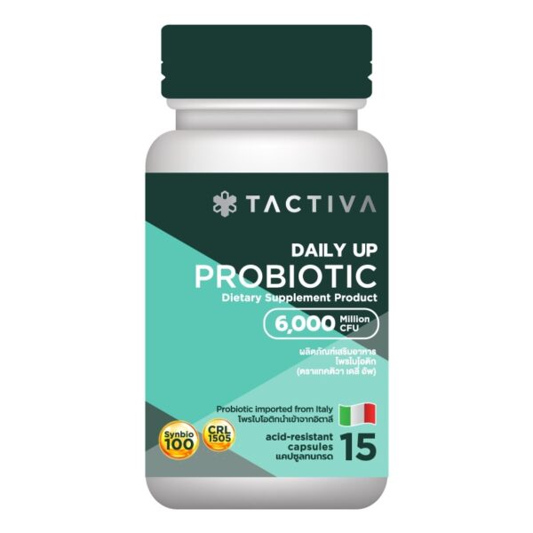Tactiva Daily Up Probiotic 15 Capsules Оригинал