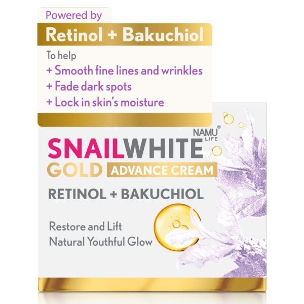Namu Life Snailwhite Gold Advance Cream Retinol+Bakuchiol 50 ml. Оригинал
