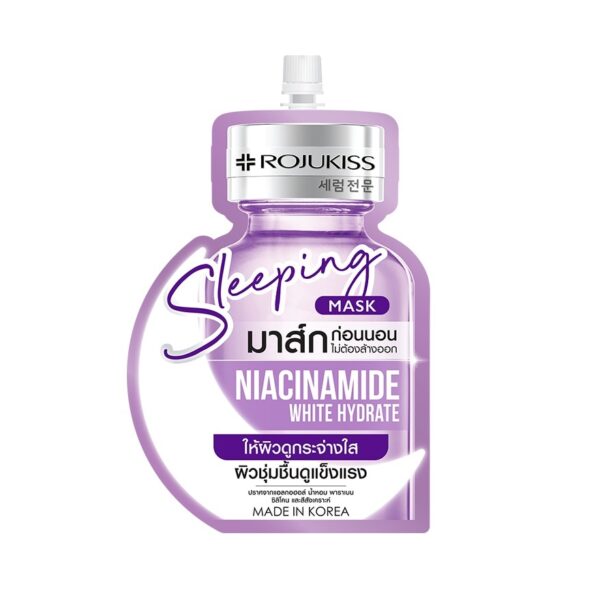 Rojukiss Sleeping Mask Niacinamide 20 Ml. ผิวกระจ่างใส ชุ่มชื้น แข็งแรง Оригинал