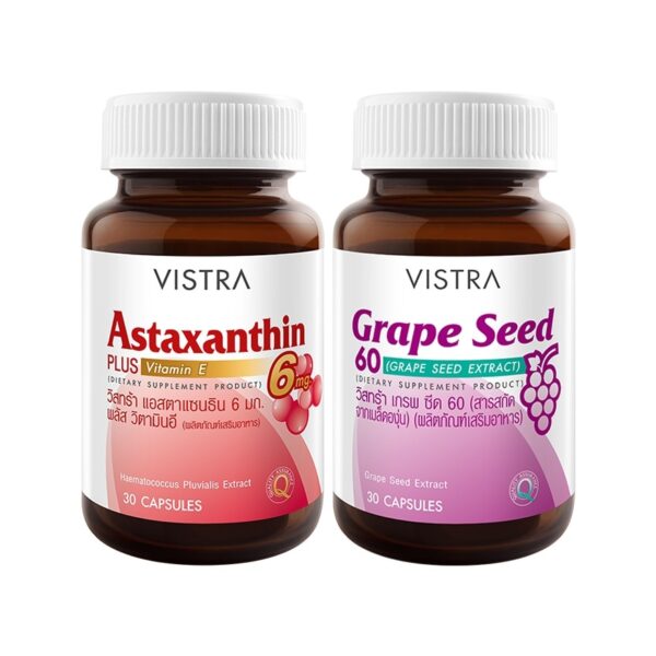 Vistra Astaxanthin 30 Cap+Grape Seed 30 Cap Оригинал