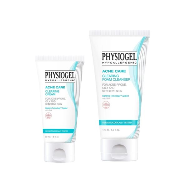 Physiogel Acne Care Cream 50 ml.  Foam Cleanser 120 ml. Оригинал