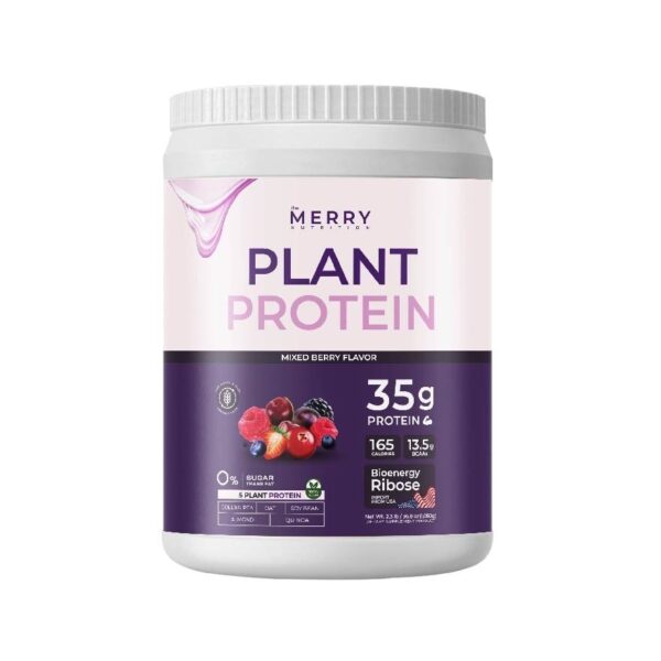 The Merry Nutrition Plant Protein Mixed Berries Flavor 1050 g. Оригинал