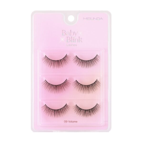 Meilinda Baby Blink Lashes 3pairs 09 Volume Оригинал