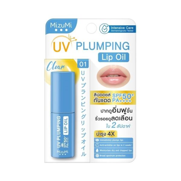 MizuMi UV Plumping Lip Oil Clear 4 g. Оригинал