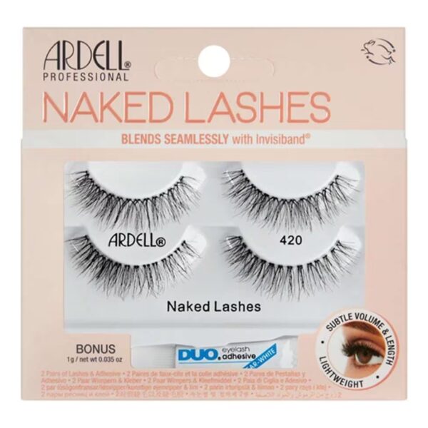 Ardell Naked Lashes 420 With Invisiband 2pairs Оригинал