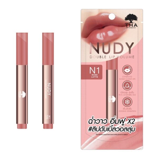 THA By Nongchat Nudy Double Lip VolumeN1 Оригинал