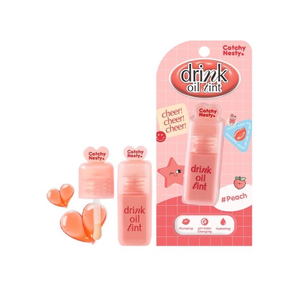 Catchy Nesty Drink Oil Tint 3.5g Peach Оригинал
