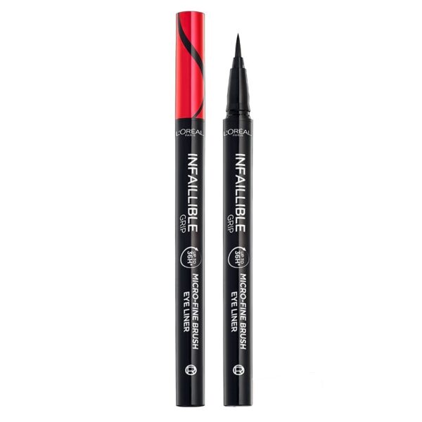 #L'Oreal Micro Fine Brush Eyeliner Black Оригинал