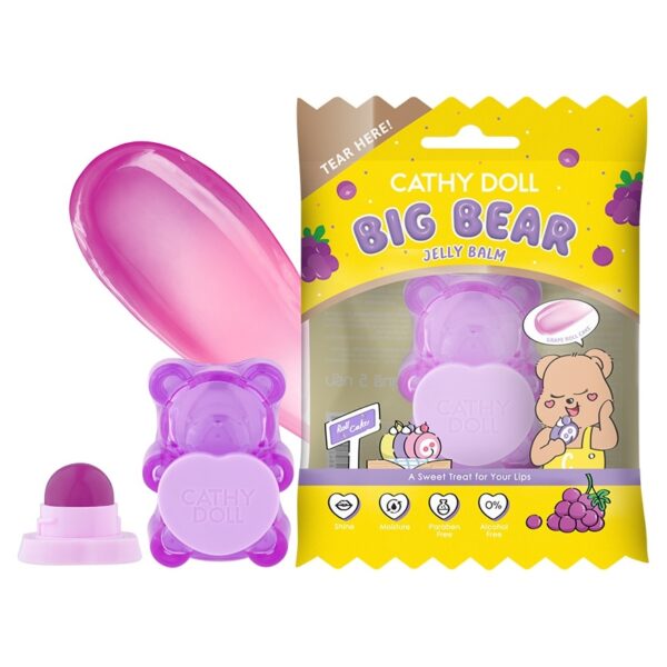 Cathy Doll Big Bear Lip Balm Grape Оригинал