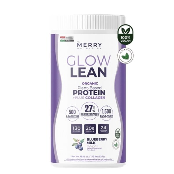 The Merry Glow Protein Shake Blueberry Milk 525 g. Оригинал