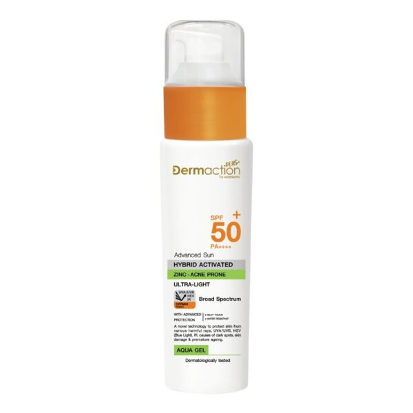 Dermaction Plus By Watsons Advanced Sun Hybrid Activated Zinc - Acne Prone Aqua Gel S Оригинал