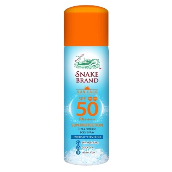 Snake Brand Sun Care Sun Protection Ultra Cooling Body Spray SPF50 PA++++ 30 Ml. Оригинал