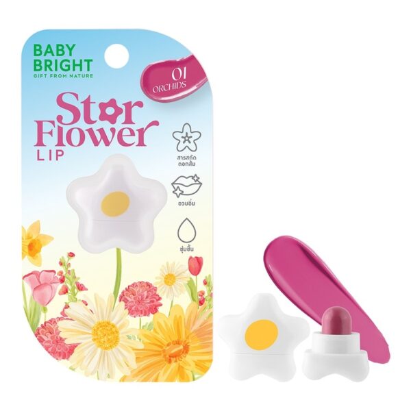 #Baby Bright Star Flower Lip 0.95g 01 Оригинал