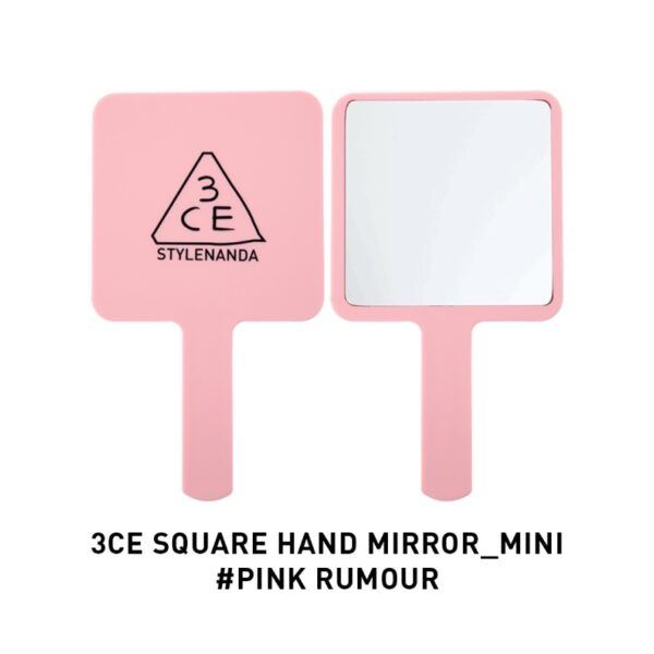 3CE Square Hand Mirror Mini Pink Rumour 1pcs. Оригинал