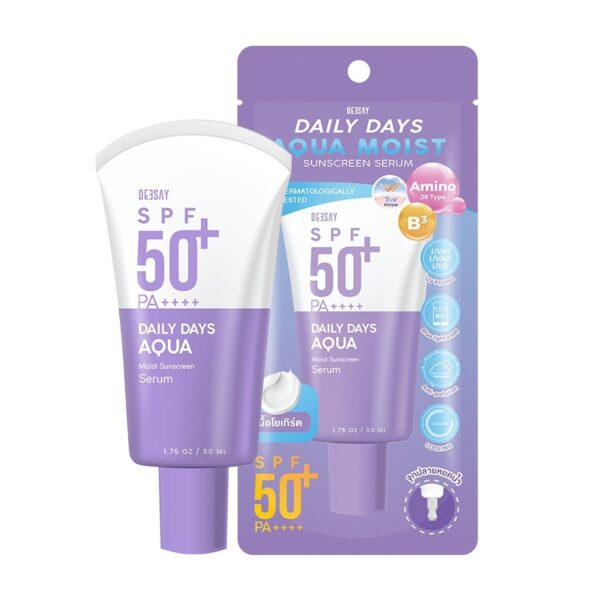 Deesay Daily Days Aqua Moist Sunscreen Serum SPF50+ PA++++ 50ml. Оригинал