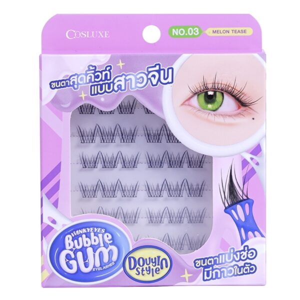 Cosluxe Winky Eyes Bubble Gum Eyelashes Douyin Style 36pcs. 03 Melon Tease Оригинал