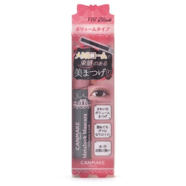 Canmake Metalook Mascara Volume Look 4g. V01 Black Оригинал