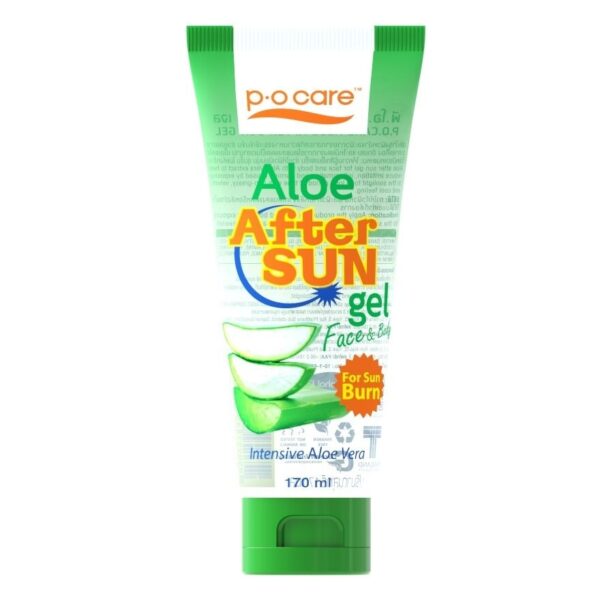 PO Care Aloe After Sun Gel FaceE Body 170 Ml. Оригинал