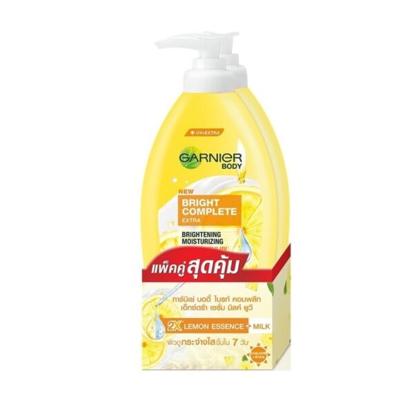 Garnier Body Bright Complete Extra Brightening Repairing Serum Milk 400 Ml. Twin Pack Оригинал