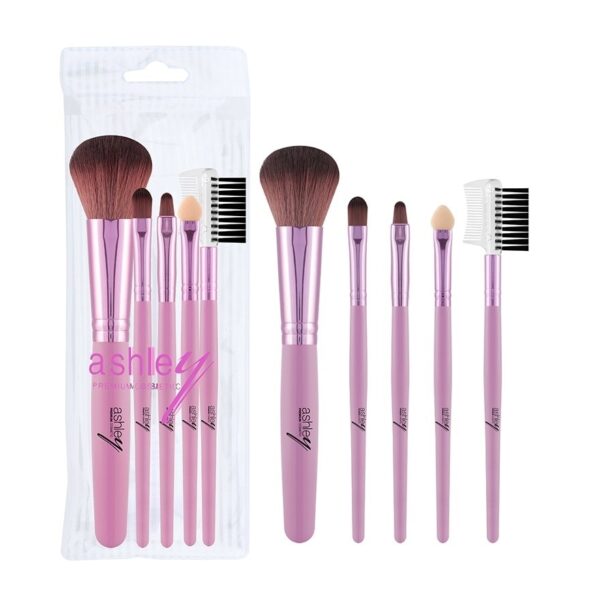 Ashley Set Brush 5Pcs AA030 Pink Оригинал
