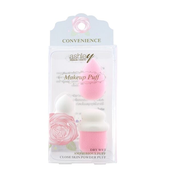 Ashley Makeup Puff Bottle 3Pcs AA170 Pink Оригинал