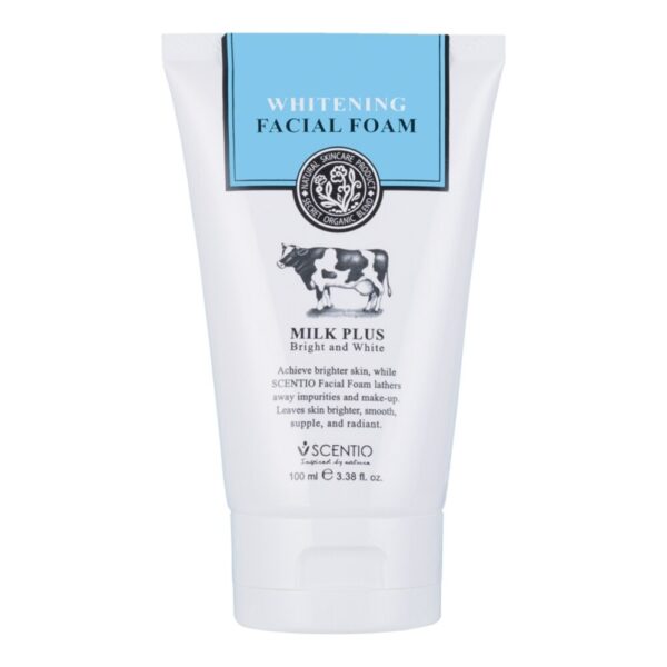 Scentio Milk Plus Whitening Facial Foam 100 Ml. Оригинал