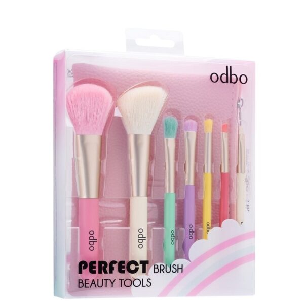 ODBO Perfect Brush Beauty Tools Set 7pcs Pastel Оригинал