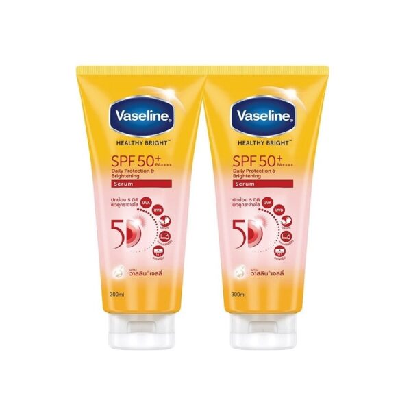 Vaseline Healthy Bright Daily Protection  Brightening Serum SPF50+ PA++++ 300 Ml.Twin Оригинал
