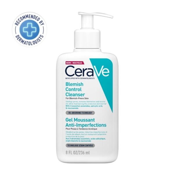 Cerave Blemish Control Cleanser 236 ml. Gel to Foam Cleanser for Blemish-Prone Skin Оригинал