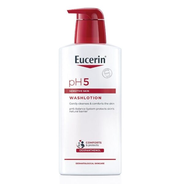 Eucerin pH5 Sensitive Skin WASHLOTION 400 ml. Gently Cleanses  Comforts the skin Оригинал