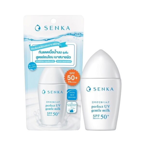 Senka Perfect UV Gentle Milk SPF 50+ PA++++ 40 Ml. กันแดดเนื้อน้ำนม ป้องกันแสงแดด Оригинал