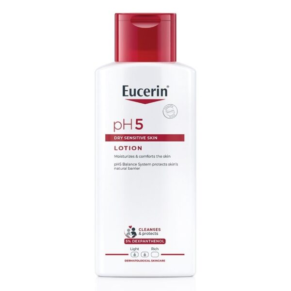 Eucerin pH 5 Dry Sensitive Skin Lotion 250 ml. Moisturizer  Comfort Skin Оригинал