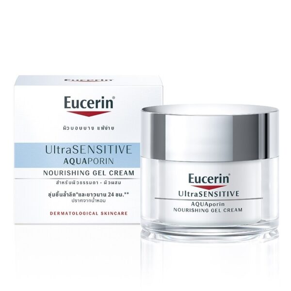 Eucerin Ultrasensitive Aquaporin Nourishing Gel Cream 50 ml. Normal - Combination ski Оригинал