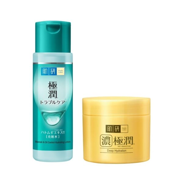 Hada Labo Blemish Oil Control Hydrating Lotion 170 Ml.+ Hydrating Perfect Gel 80 G. Оригинал