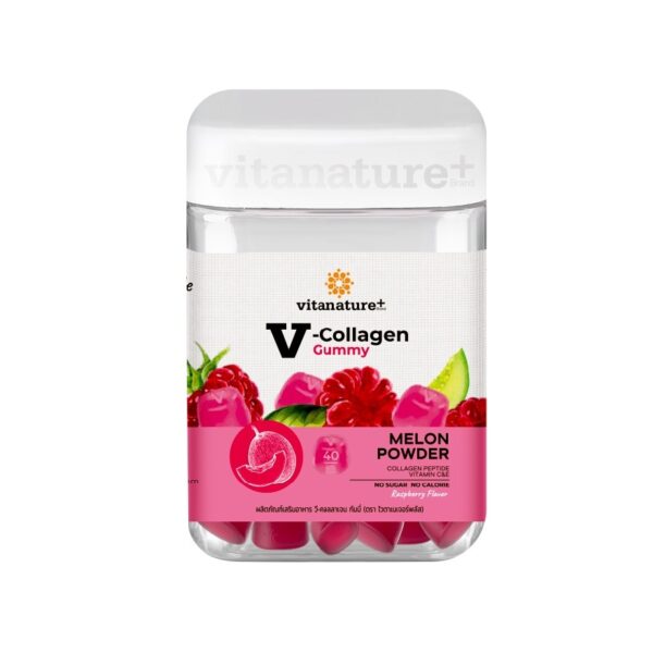 Vitanature+ V-Collagen Gummy 40 Gummies (Raspberry Flavor) Оригинал