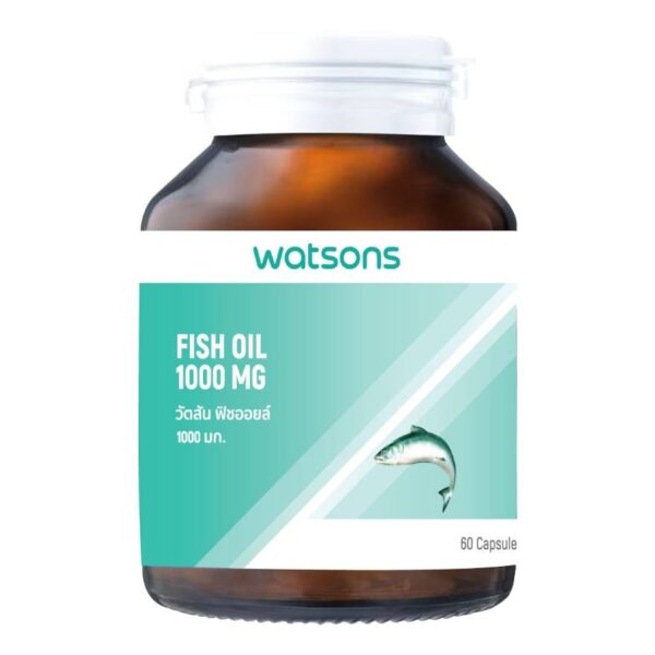 Watsons Fish Oil 1000 mg (Dietary Supplement Product) 60 Capsules Оригинал