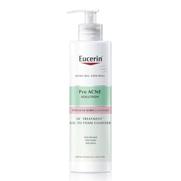Eucerin Pro Acne Solution 3X Gel to Foam Cleanser 400 ml. Оригинал