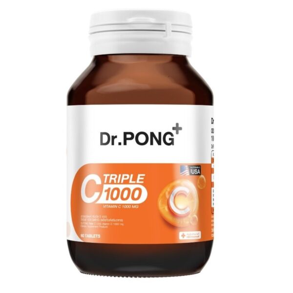 Dr. Pong Triple C 1000 Vitamin C 1000 mg. 60 Tablets Оригинал