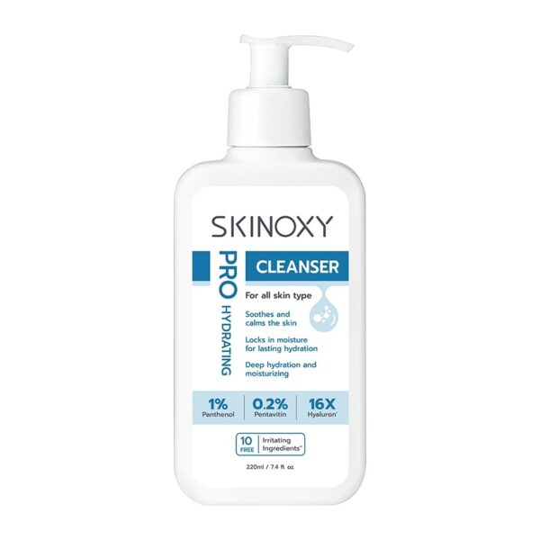 Skinoxy Cleanser Pro Hydrating 220 Ml. ทำความสะอาดผิวหน้า อ่อนโยน Оригинал